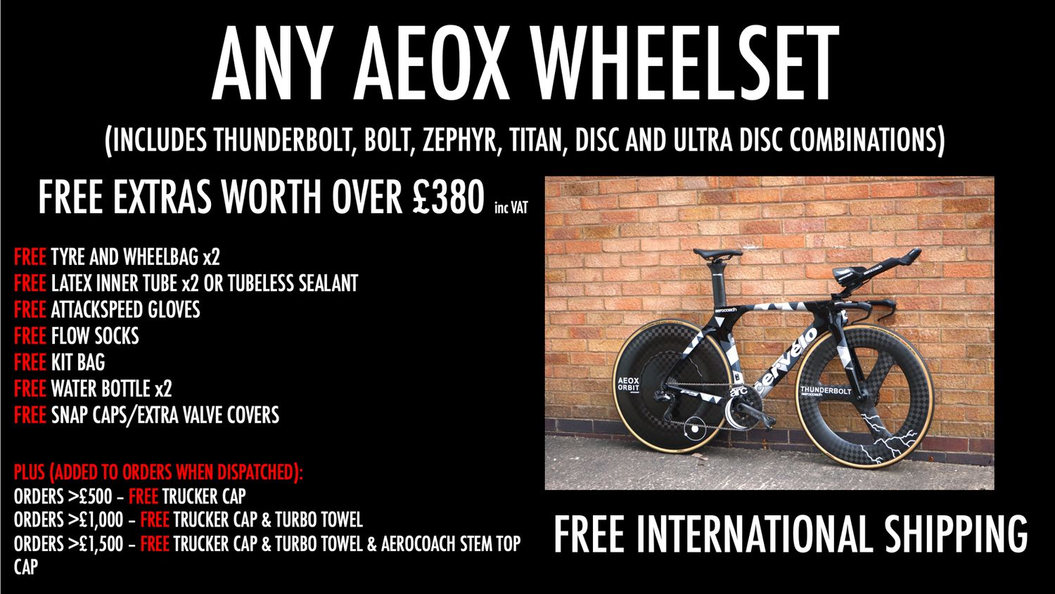 BLACK FRIDAY AeroCoach AEOX® aero wheelset