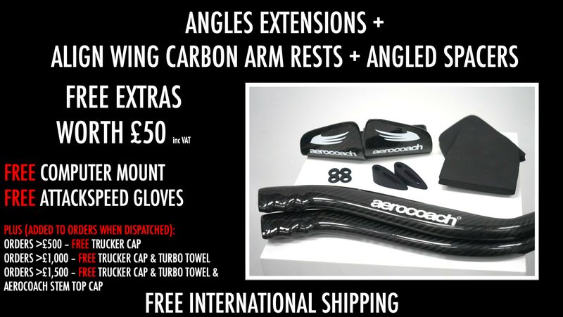 BLACK FRIDAY AeroCoach Angles carbon aerobar extensions