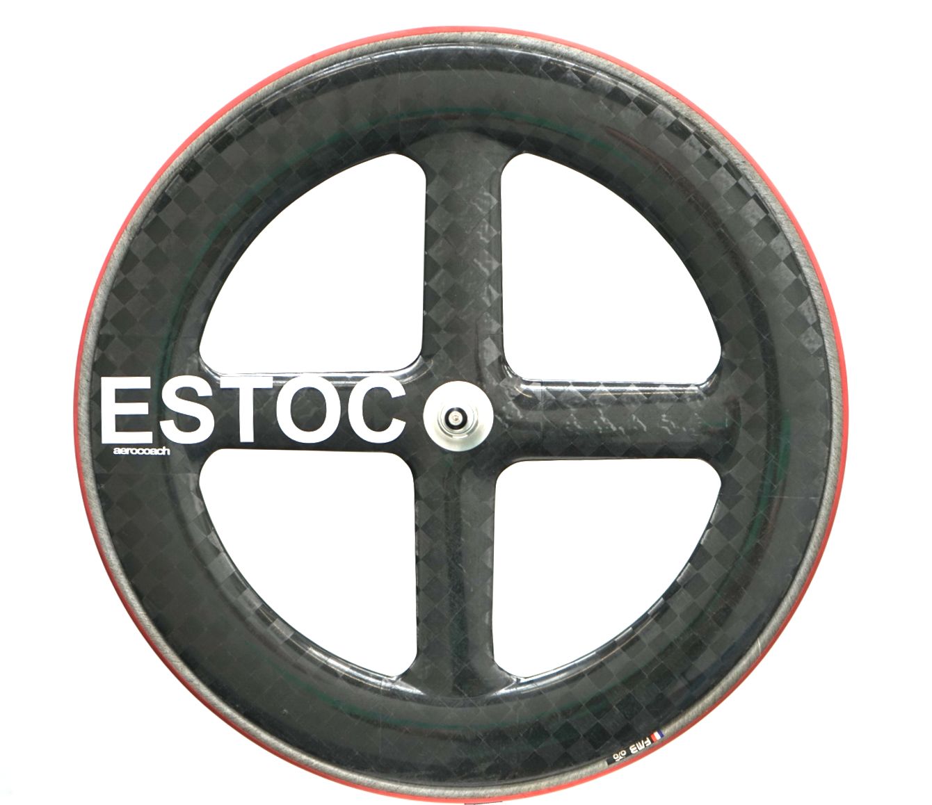 AeroCoach AEOX® ESTOC tubular carbon track 4 spoke wheel