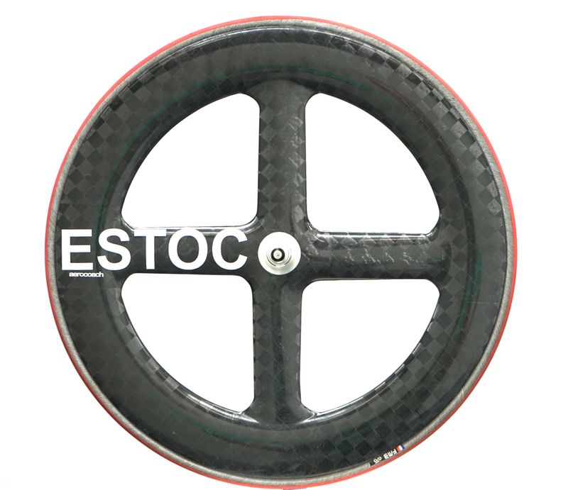 AeroCoach AEOX® ESTOC tubular carbon track 4 spoke wheel