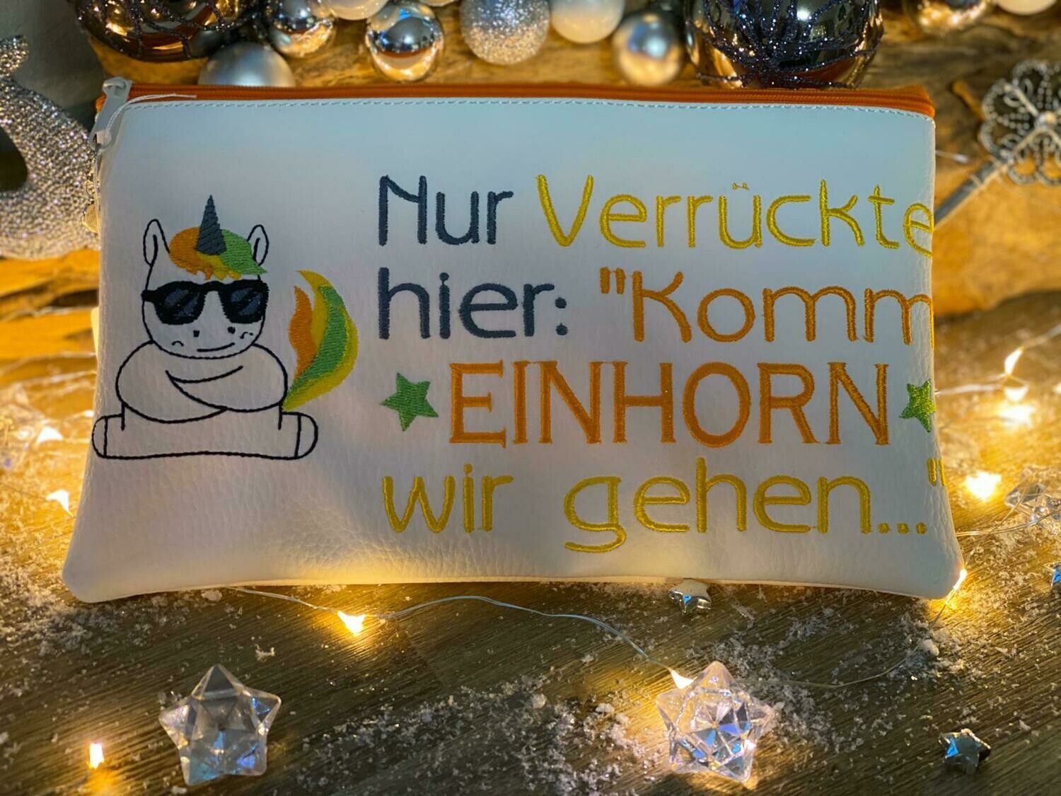 Kosmetiktasche „Crazy Unicorn“