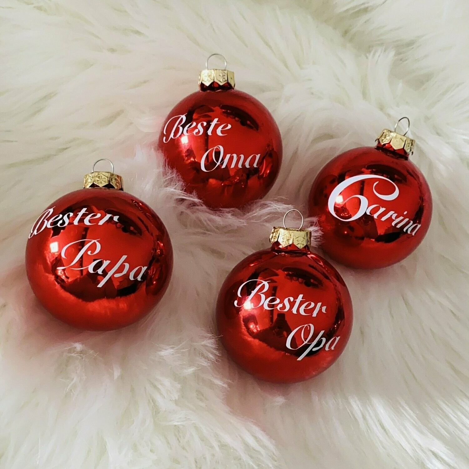 Personalisierte Weihnachtskugeln