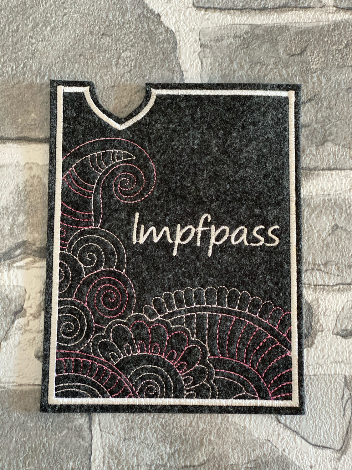 Impfpasshülle Floral