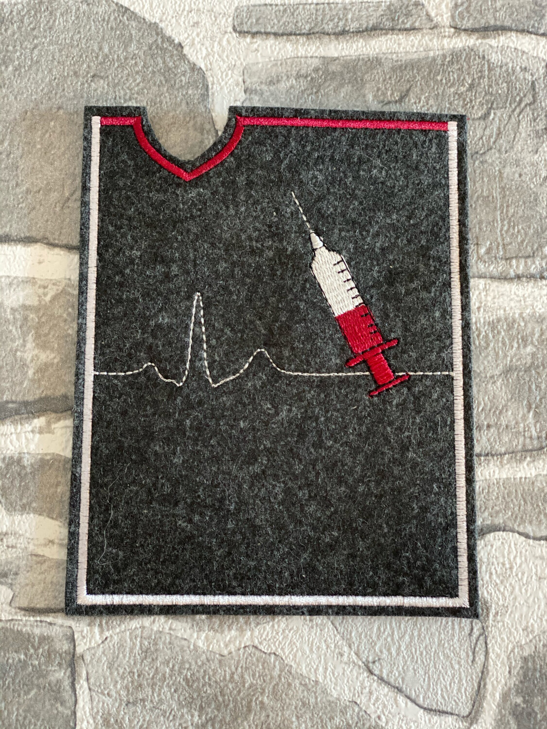 Impfpasshülle EKG Spritze