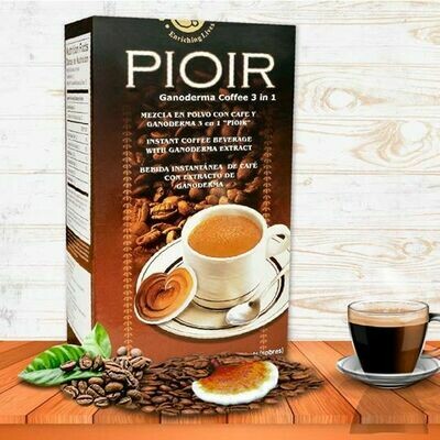PIOIR Cafe 3en1 Enriquecido con Ganoderma Lucidum + Envío GRATIS