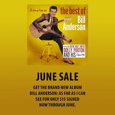 Bill Anderson As Far as I Can See - CD Bill Anderson As Far as I Can See - CD