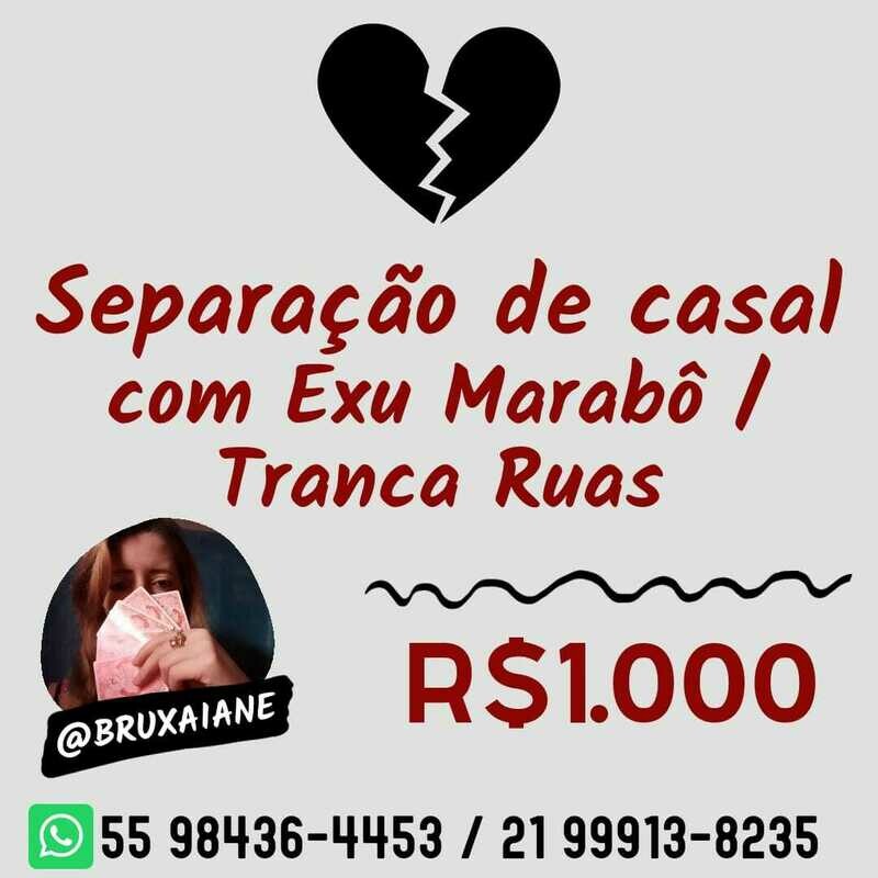 Separação de casal com Exu Marabô