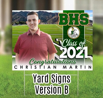 Grad Yard Sign - BANNING HS