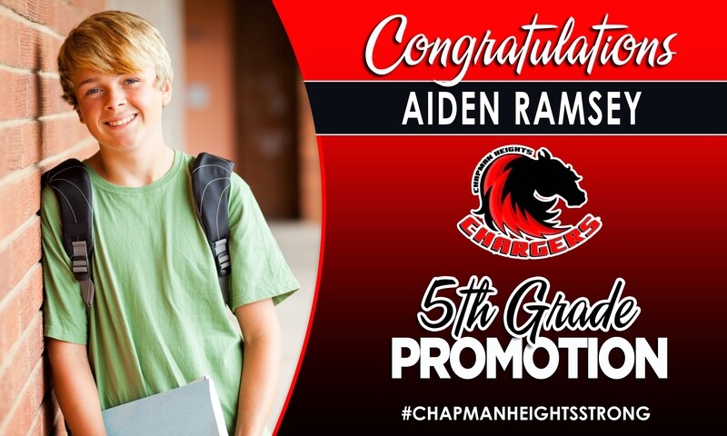 5th Grade Promotion Banner - Chapman Heights