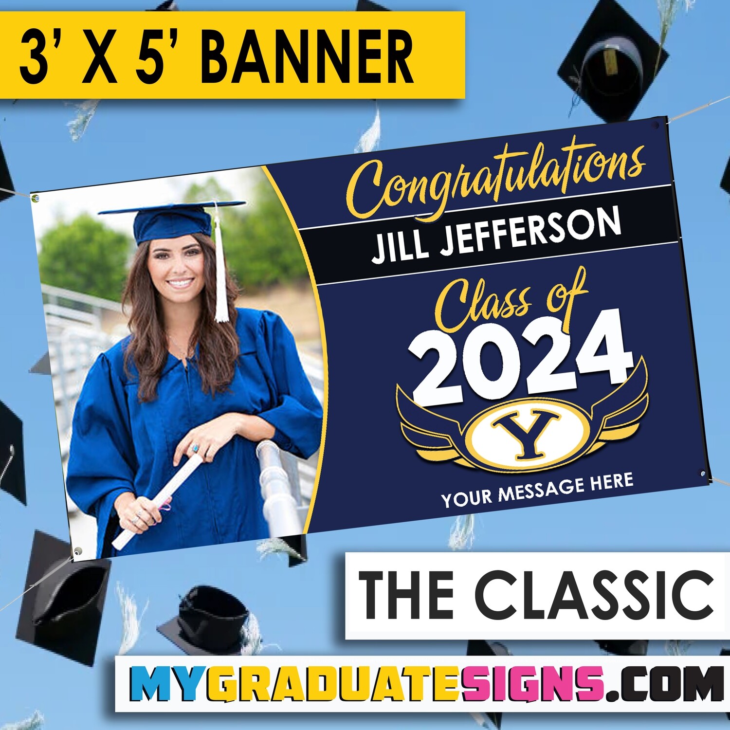 Grad Banner - Class of 2024 ANY HIGH SCHOOL