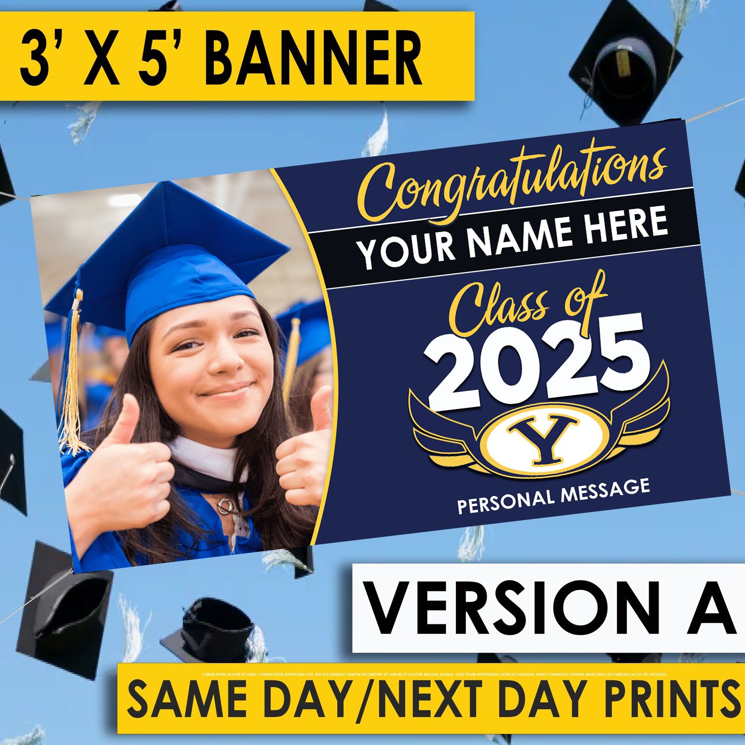 RUSH - Banner Class of 2025 YUCAIPA HS