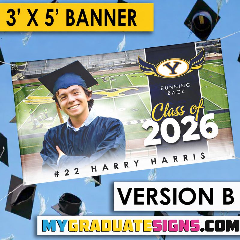 Grad Banner Class of 2026 YUCAIPA HS