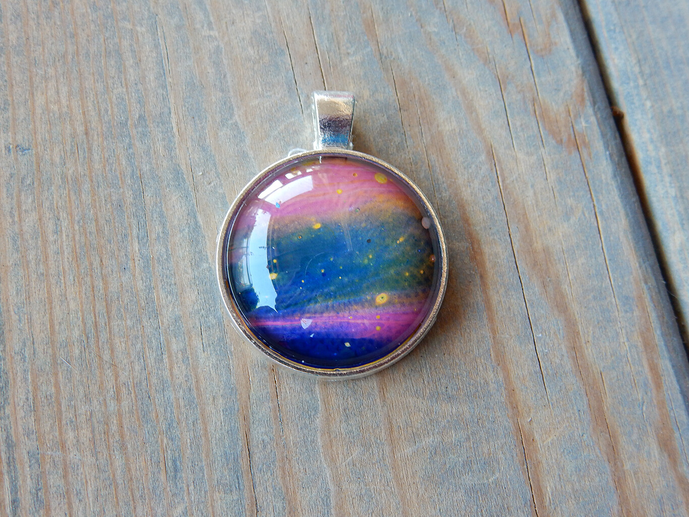 Pink Galaxy Sky Circle