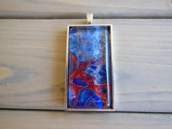 Acrylic Pour Handmade Pendants