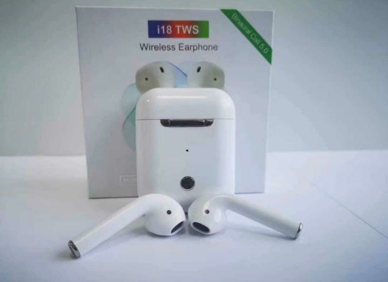 AUDIFONOS BLUETOOTH i18 Tws 5.0 Tactil AirPods Inalambricos