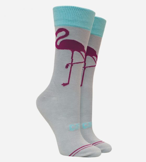 Women's Bamboo Trouser Socks - Flamingo Gray