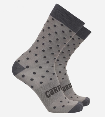 Men's Bamboo Trouser Socks - Dot Gray