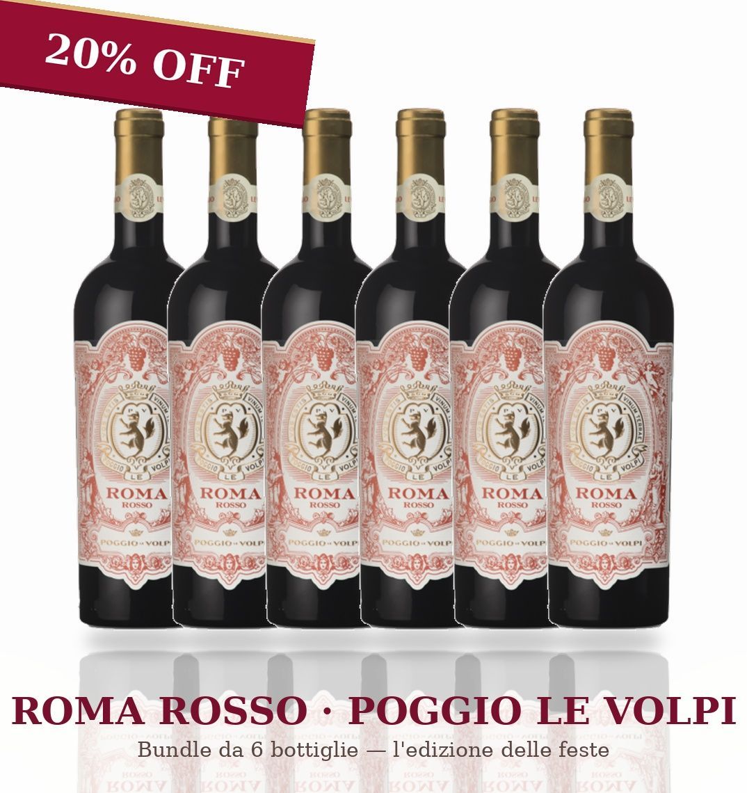 Box of 6 Roma Rosso DOC 2022 Box of 6 Roma Rosso DOC 2022