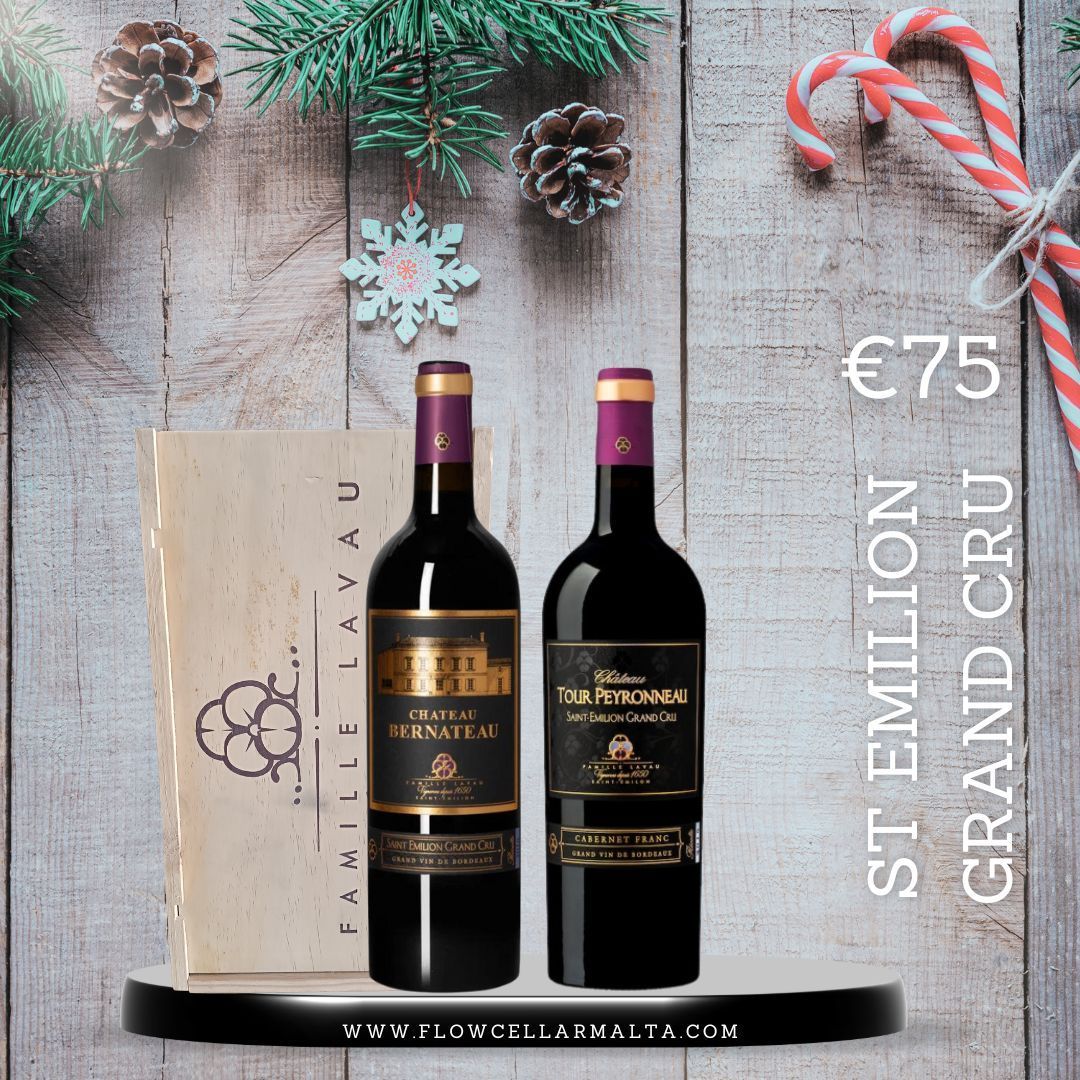 St Emilion Grand Cru 2 Bottle + Wooden Box St Emilion Grand Cru 2 Bottle + Wooden Box