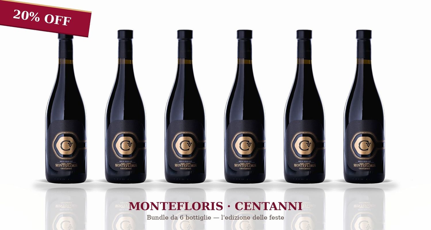 Box of 6 - MONTEFLORIS MARCHE ROSSO IGT BIO 2022- Centanni Box of 6 - MONTEFLORIS MARCHE ROSSO IGT BIO 2022- Centanni