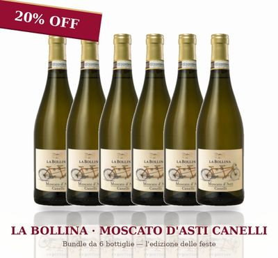 Box of 6 MOSCATO D'ASTI DOCG CANELLI 2024 Box of 6 MOSCATO D'ASTI DOCG CANELLI 2024