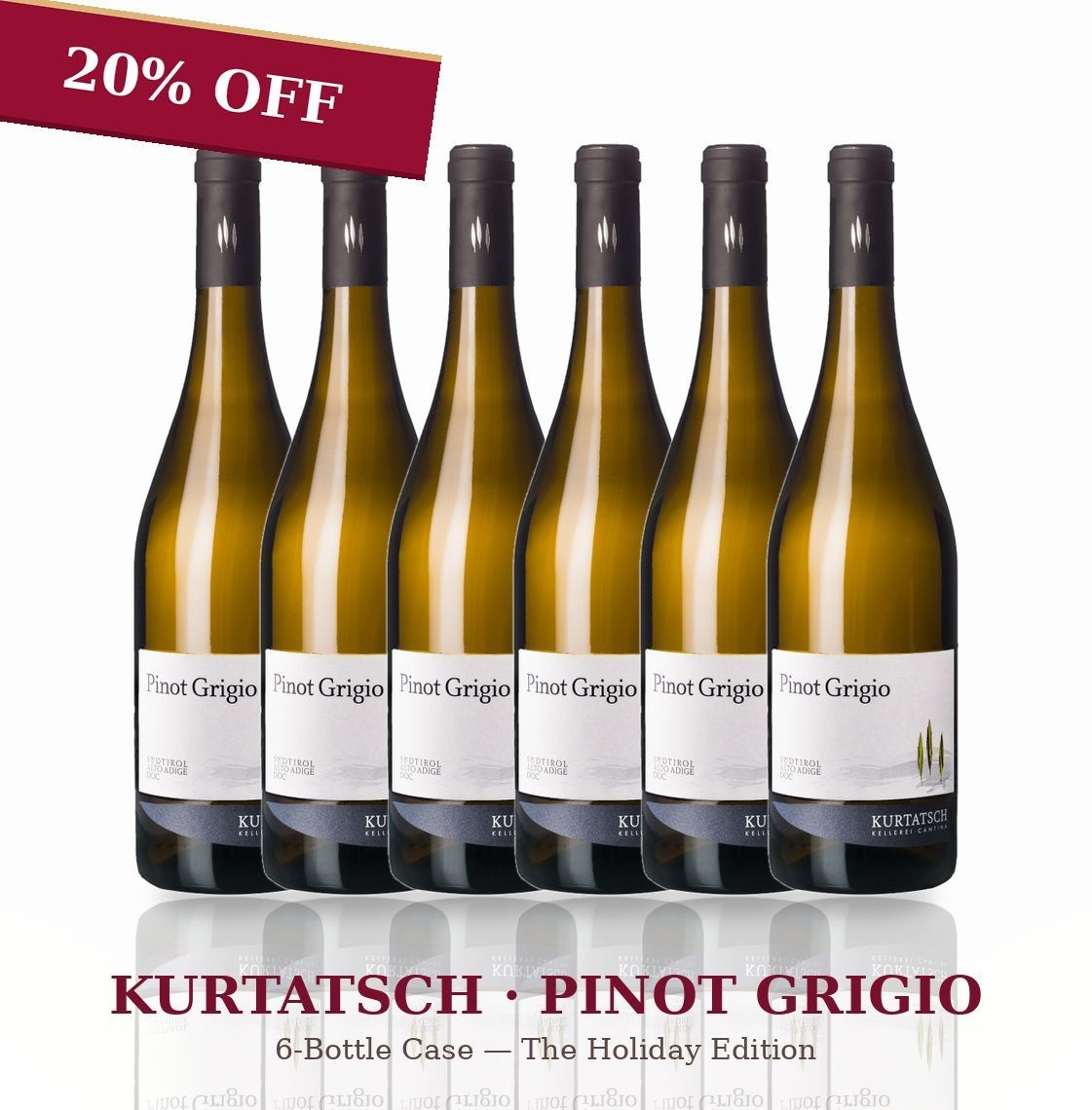 Box of 6 Pinot Grigio- Alto Adige DOC 2025 Box of 6 Pinot Grigio- Alto Adige DOC 2025