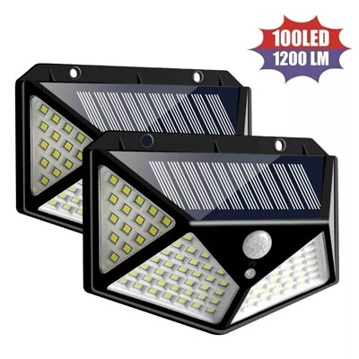 Solar Powered LED Wall Lamp - Set of 2 ⭐⭐⭐⭐⭐
