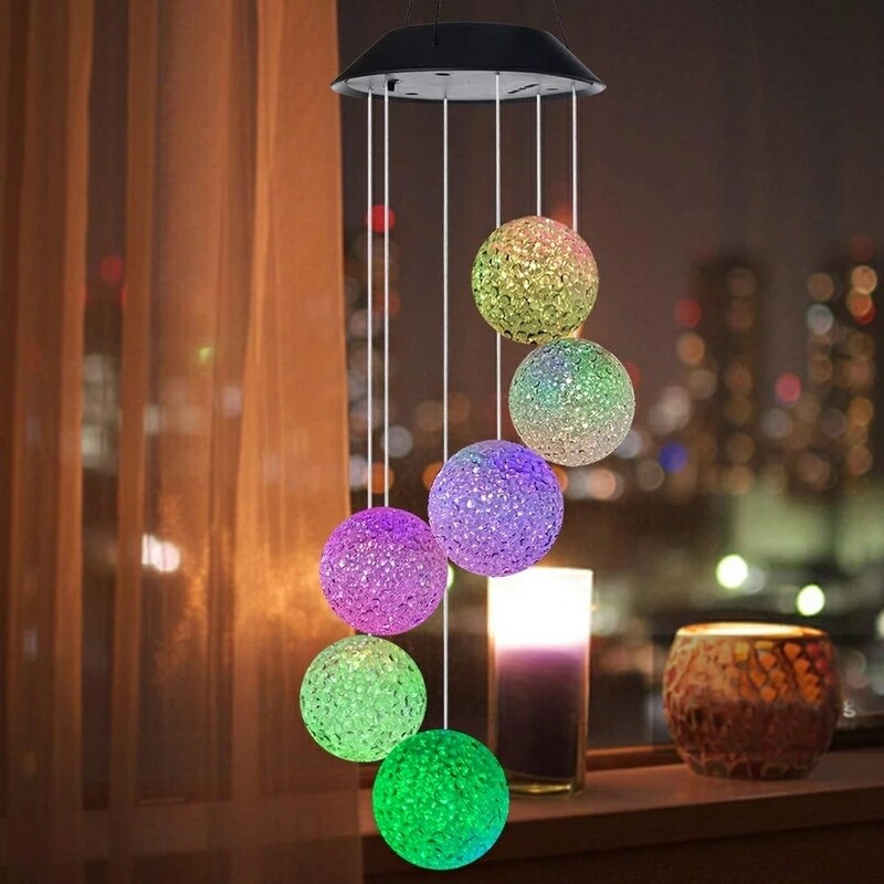 LED Solar Powered Wind Chime