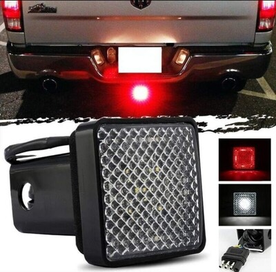 LED Towing Hitch Cover Light Running/Brake/Reverse for Truck/SUV w/ 2&quot; Receiver