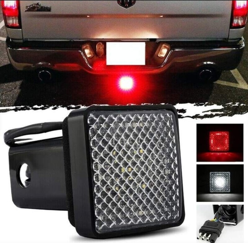 LED Towing Hitch Cover Light Running/Brake/Reverse for Truck/SUV w/ 2&quot; Receiver