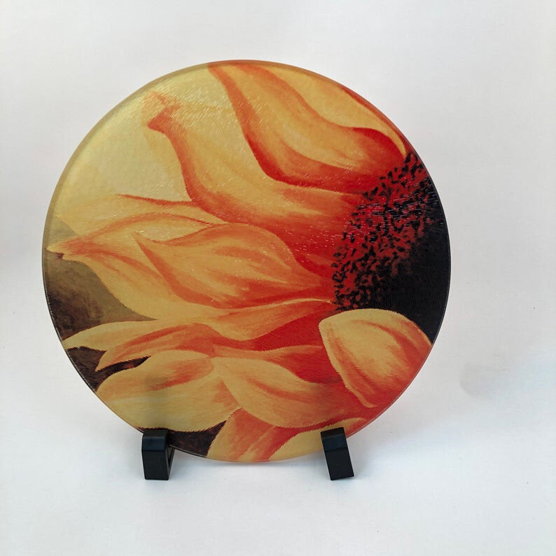 Pedal Power Sunflower cutting board