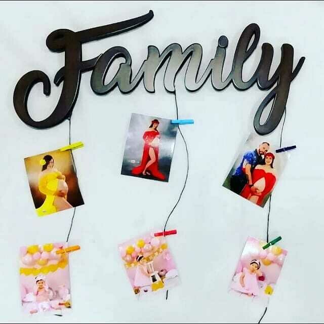 letra family  de. 15cm x 35cm