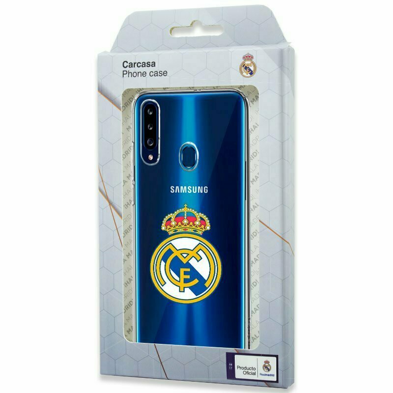 Carcasa COOL para Samsung A207 Galaxy A20s Licencia Fútbol Real Madrid Transparente