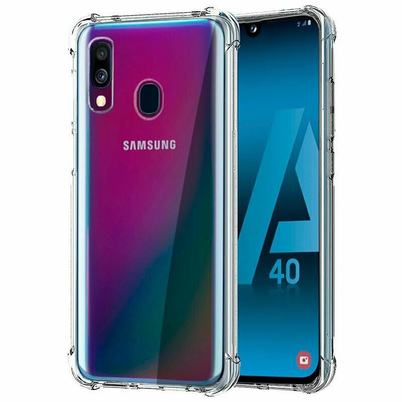 Carcasa COOL para Samsung A405 Galaxy A40 AntiShock Transparente