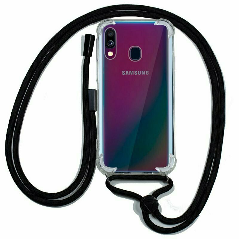 Carcasa COOL para Samsung A405 Galaxy A40 Cordón Negro