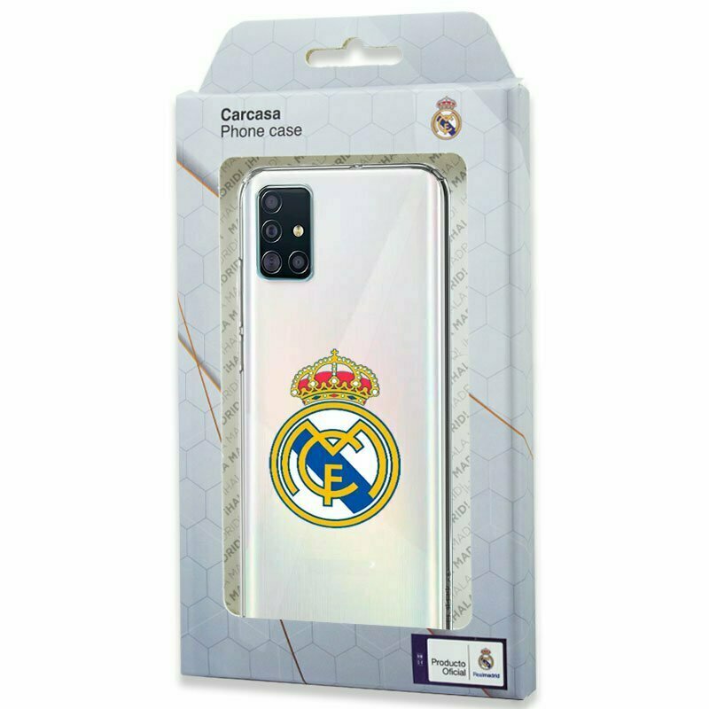 Carcasa COOL para Samsung A515 Galaxy A51 Licencia Fútbol Real Madrid Transparente