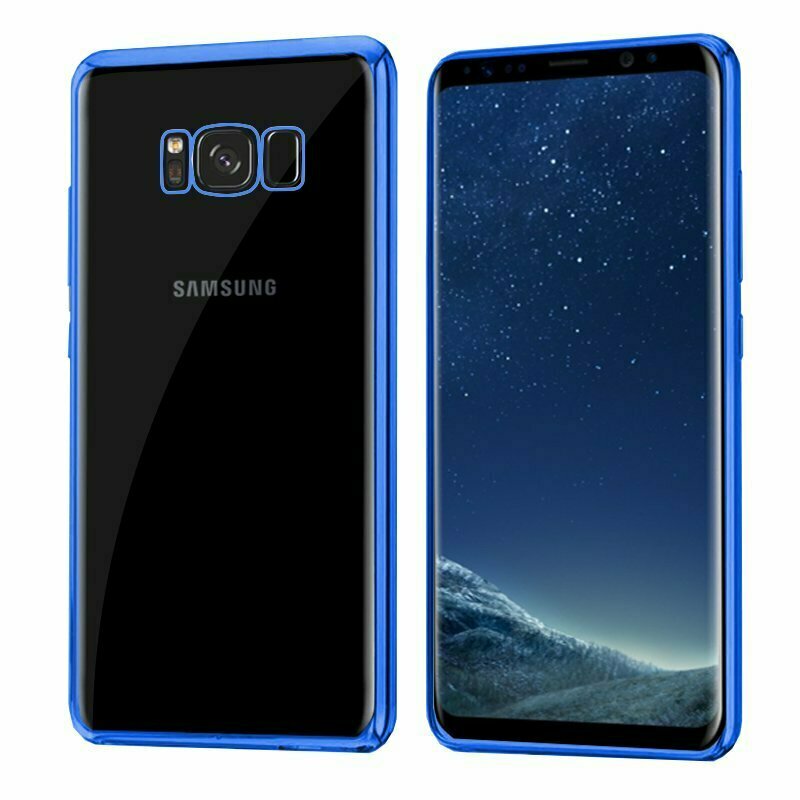 Carcasa COOL para Samsung G955 Galaxy S8 Plus Borde Metalizado (Azul)