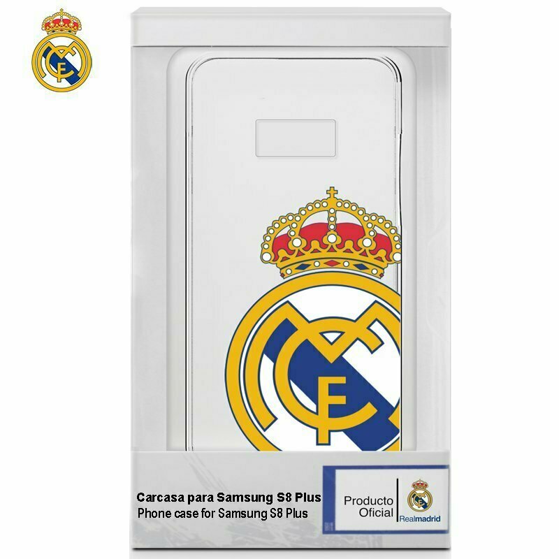 Carcasa COOL para Samsung G955 Galaxy S8 Plus Licencia Fútbol Real Madrid Transparente