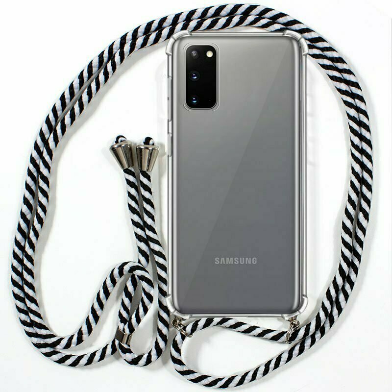 Carcasa COOL para Samsung G980 Galaxy S20 Cordón Blanco-Negro