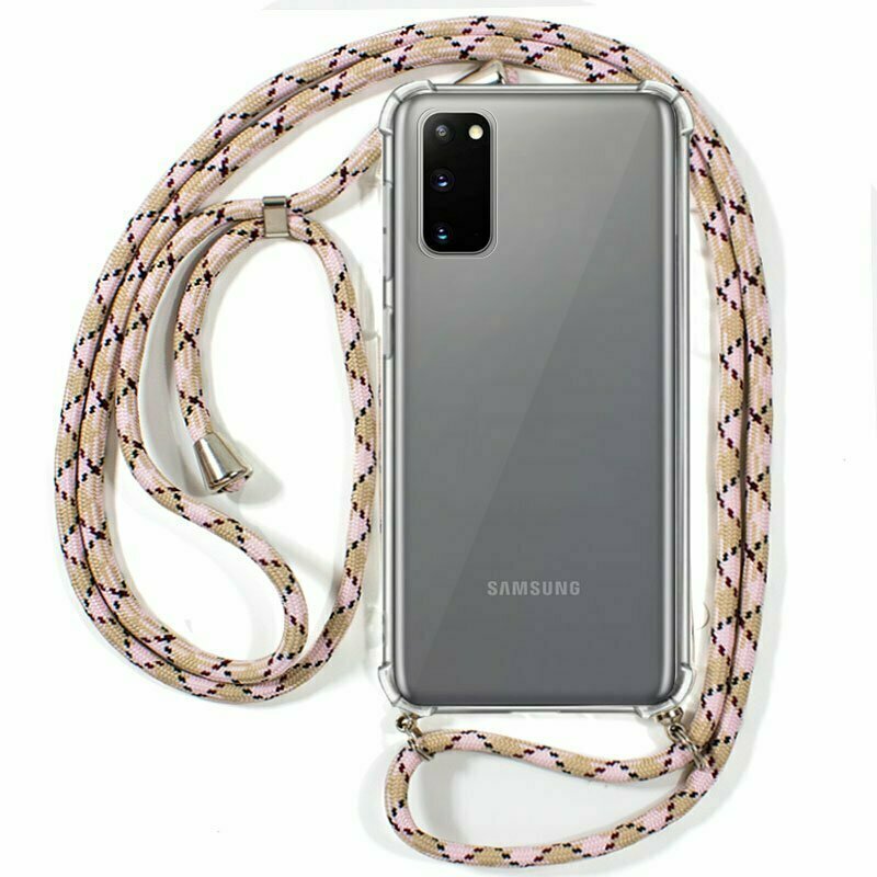Carcasa COOL para Samsung G980 Galaxy S20 Cordón Rosa-Beige