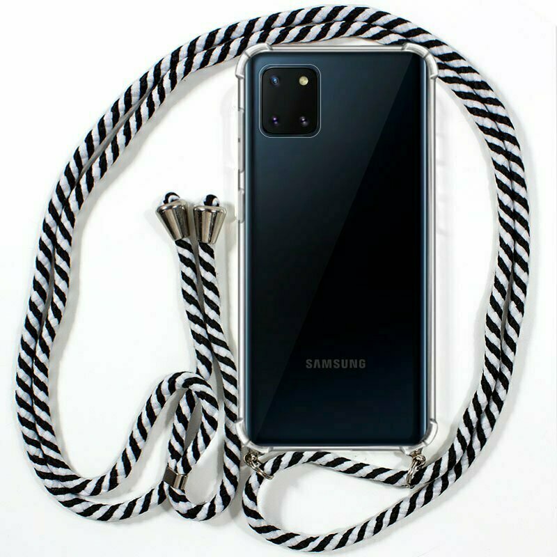 Carcasa COOL para Samsung N770 Galaxy Note 10 Lite Cordón Blanco-Negro