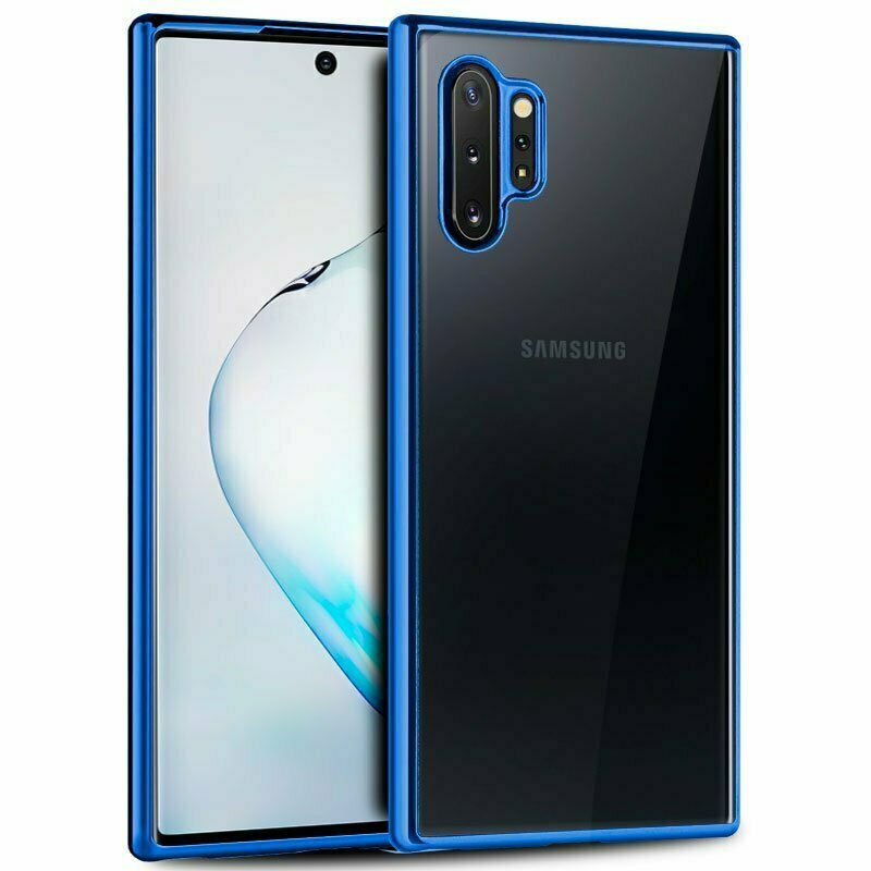 Carcasa COOL para Samsung N975 Galaxy Note 10 Plus Borde Metalizado (Azul)