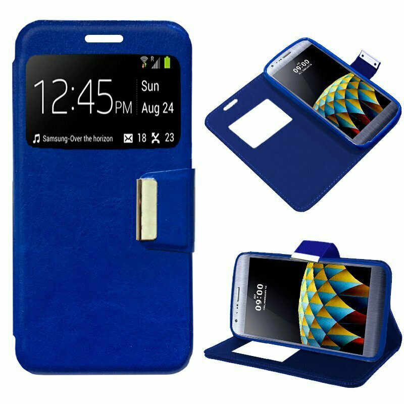 Funda COOL Flip Cover para LG X Cam Liso Azul