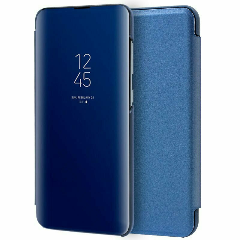 Funda COOL Flip Cover para Samsung A105 Galaxy A10 Clear View Azul