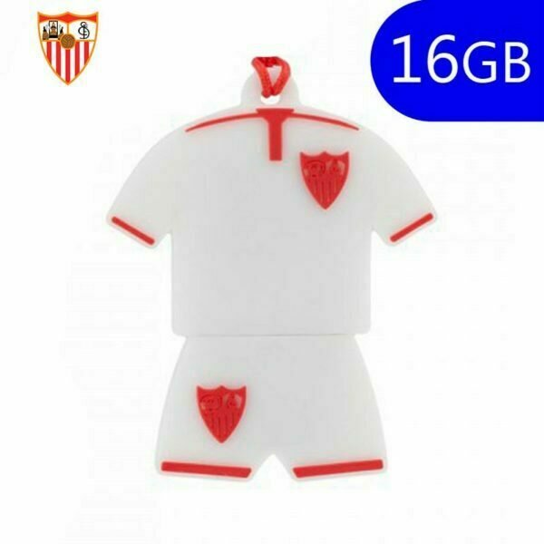 Pen Drive USB x16 GB Silicona Licencia Fútbol Sevilla Camiseta