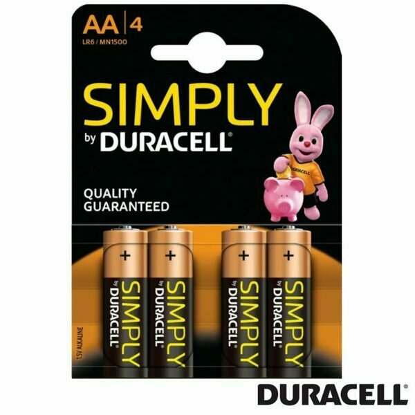 Pila AA LR6 Pack 4 Uds Duracell