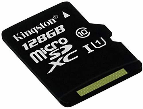 Tarjeta Memoria Micro SD con Adaptador x128 GB Kingston (Clase 10)
