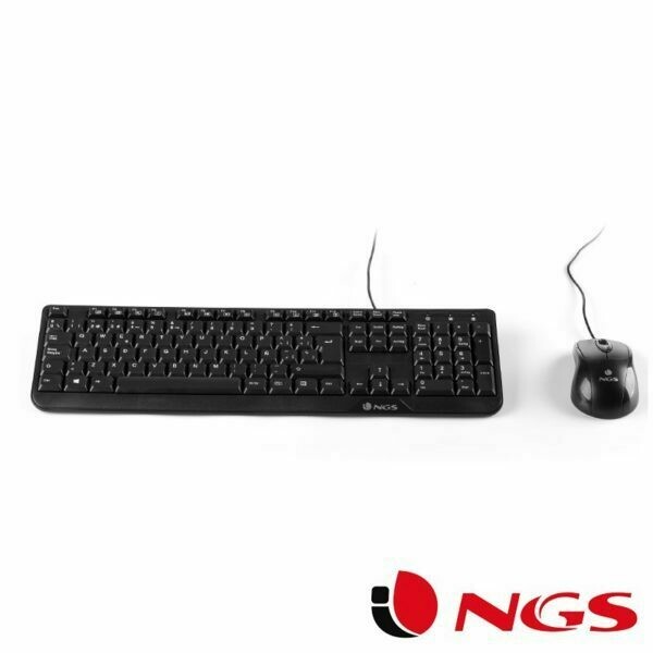 Teclado USB PC Kit Cocoa NGS Ratón + Teclado (Cable)