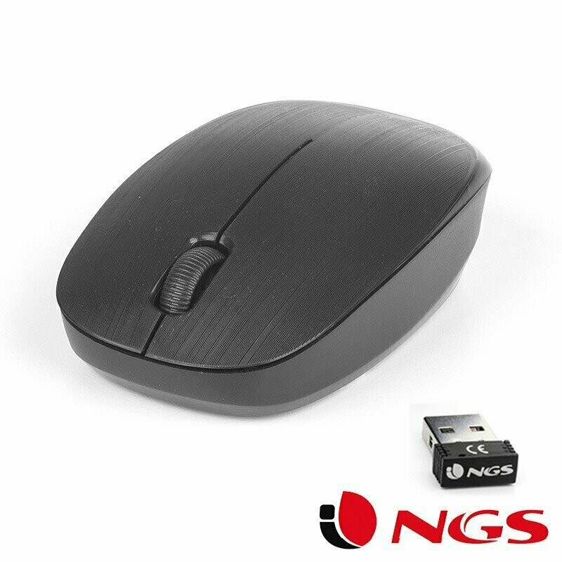 Ratón Inalámbrico NGS Fog Black