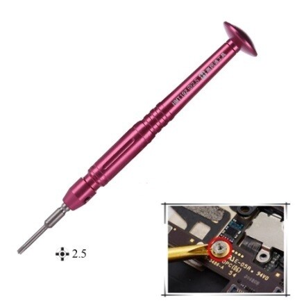 Destornillador iPhone 2.5 x 25 mm punta cruzada hueca